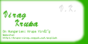 virag krupa business card